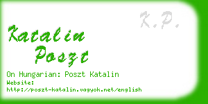 katalin poszt business card